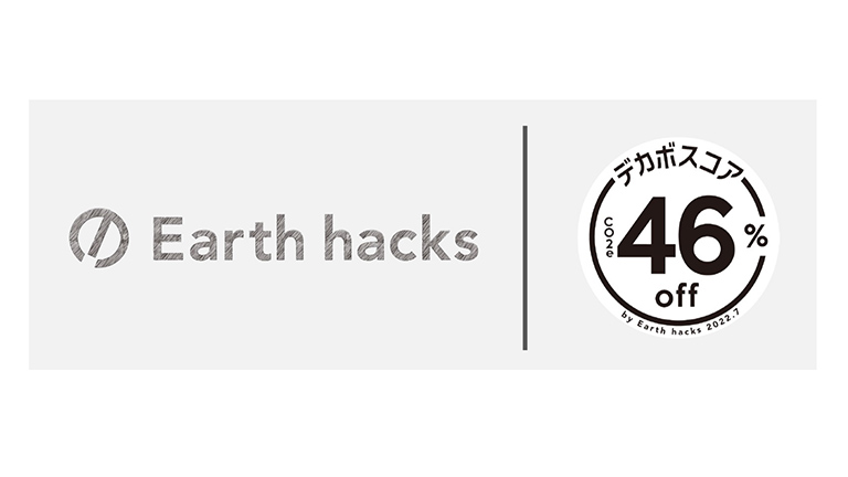 Earth hacks株式会社ロゴとデカボスコア