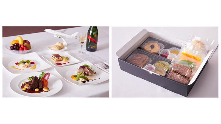 SATS製造の機内食、同機能を活用した非機内食商品(調理及び商品イメージ)